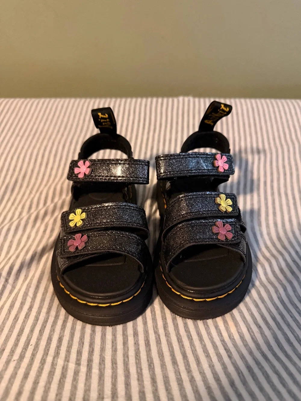 Dr. Martens black glitter
